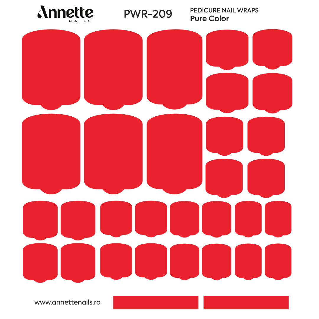Nail Wraps Pedichiura Pure Color 209 Annette Nails PWR-209