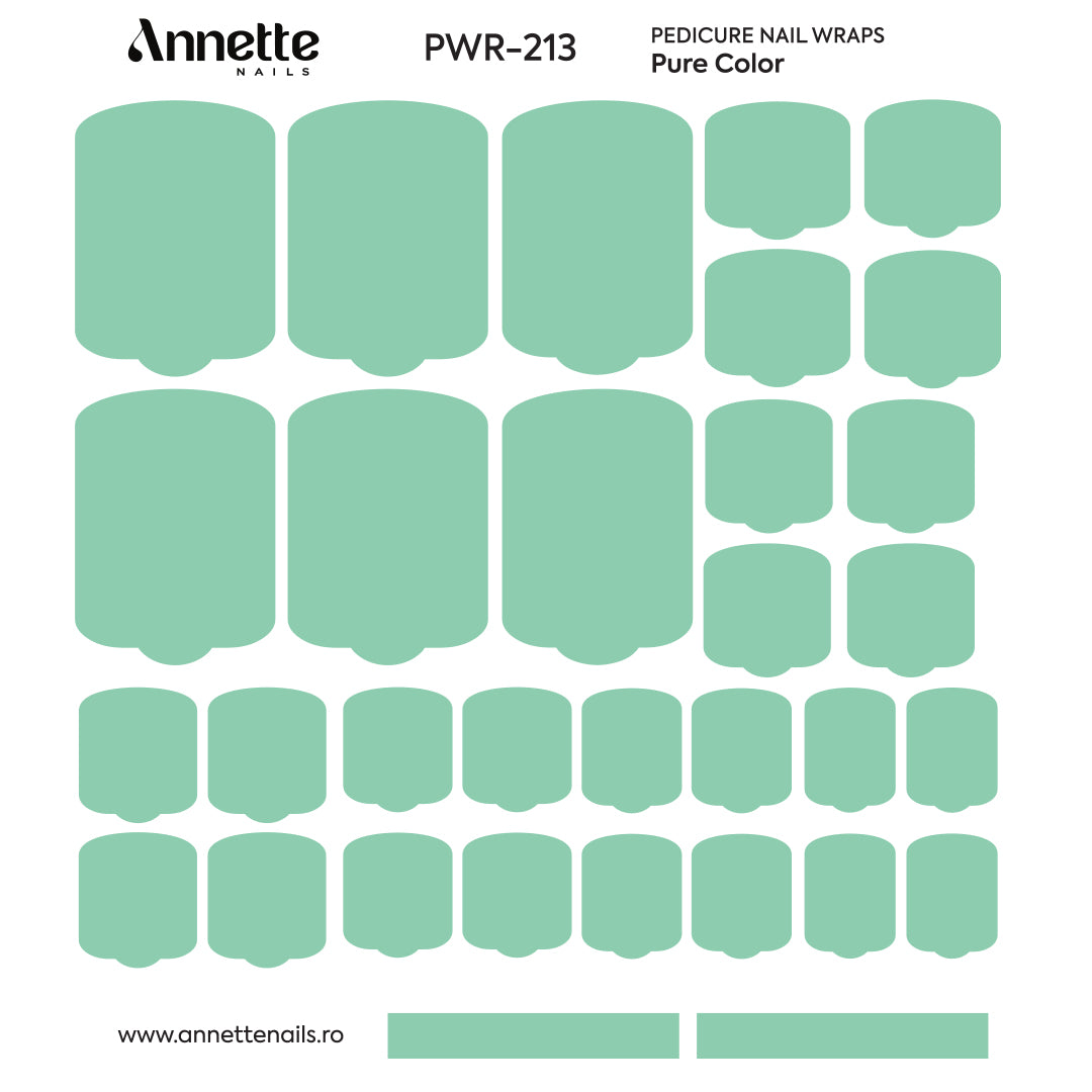 Nail Wraps Pedichiura Pure Color 213 Annette Nails PWR-213