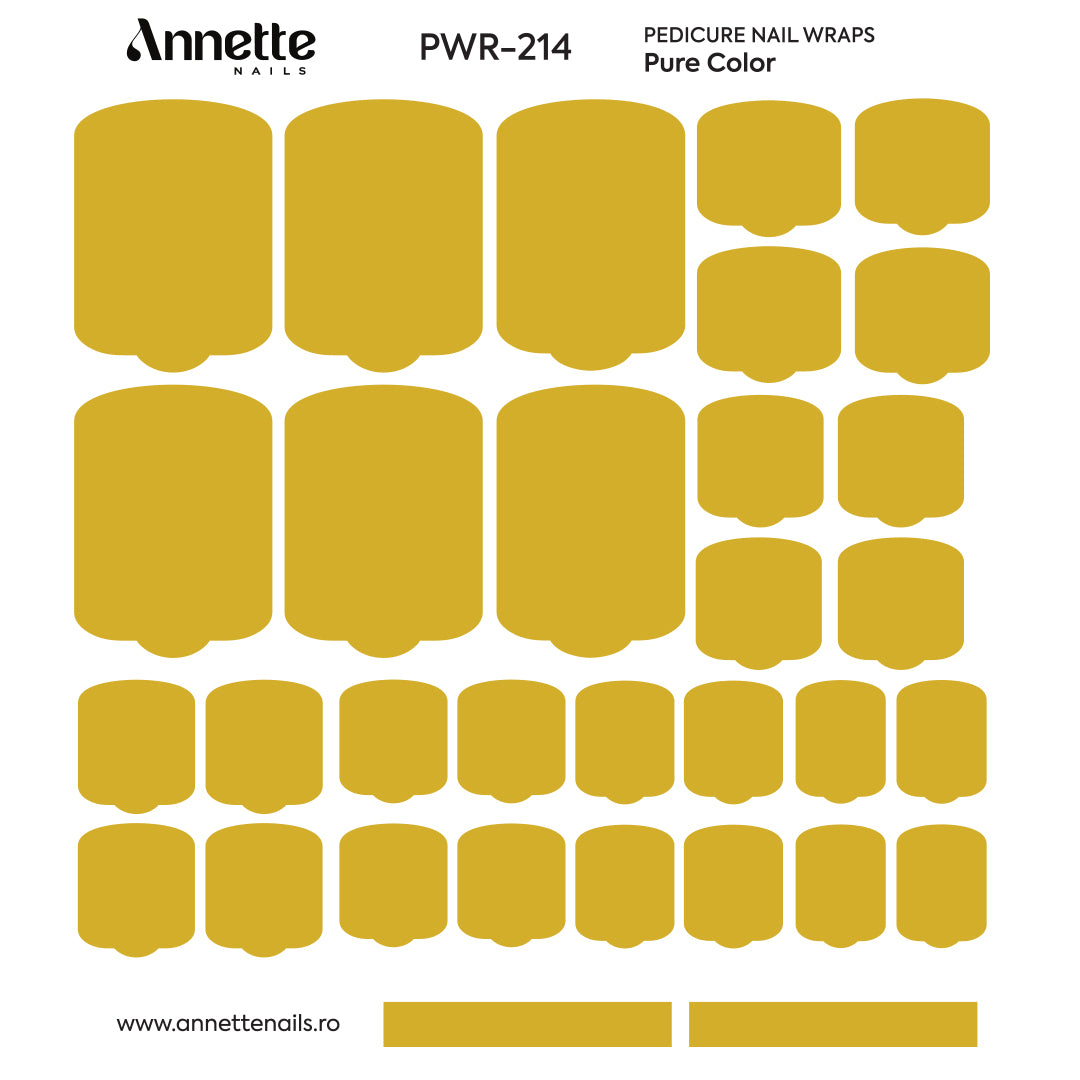 Nail Wraps Pedichiura Pure Color 214 Annette Nails PWR-214
