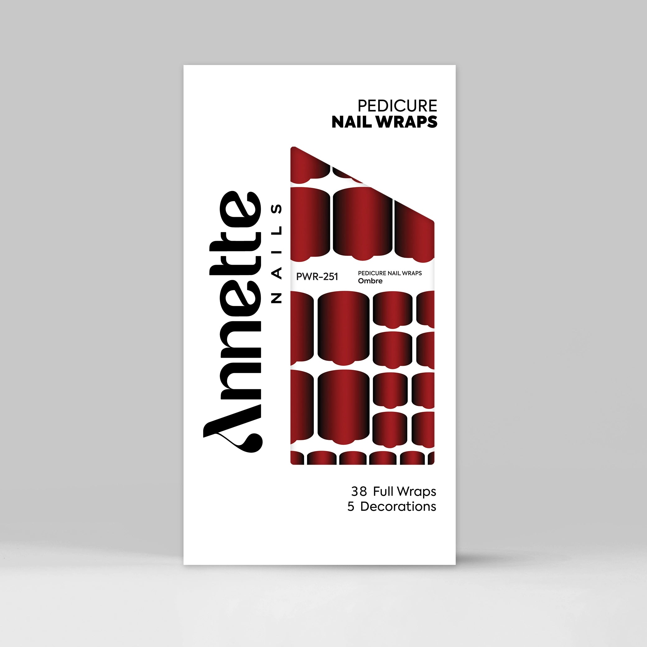 Nail Wraps Pedichiura Ombre 251 Annette Nails PWR-251