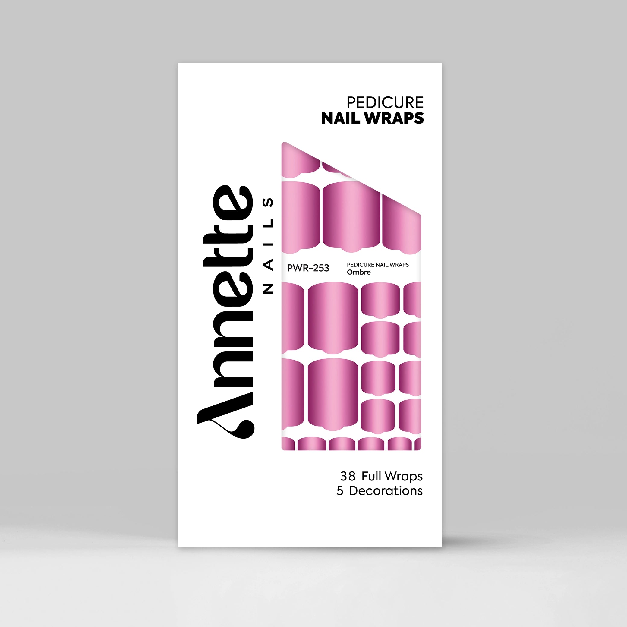 Nail Wraps Pedichiura Ombre 253 Annette Nails PWR-253