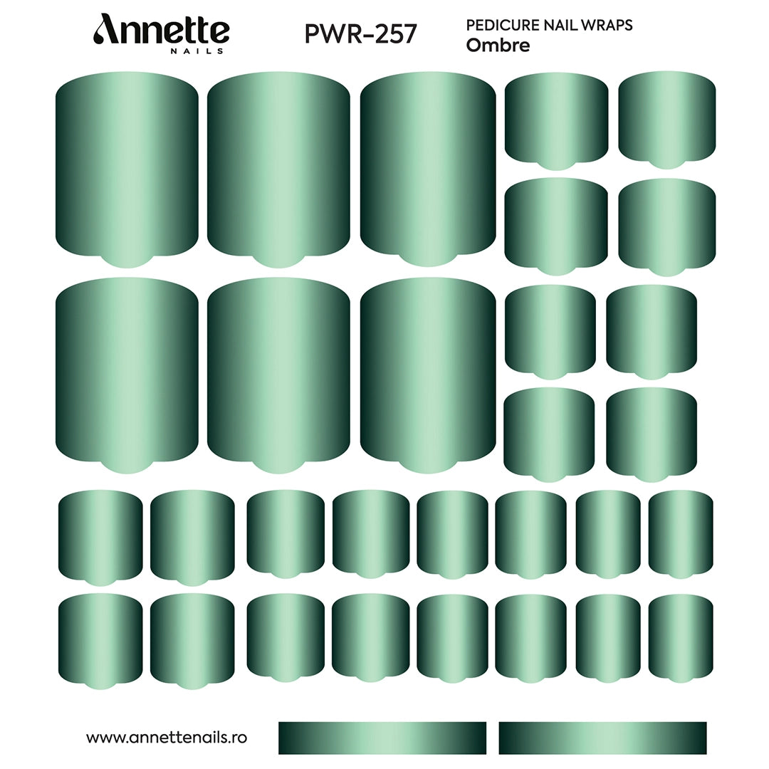Nail Wraps Pedichiura Ombre 257 Annette Nails PWR-257