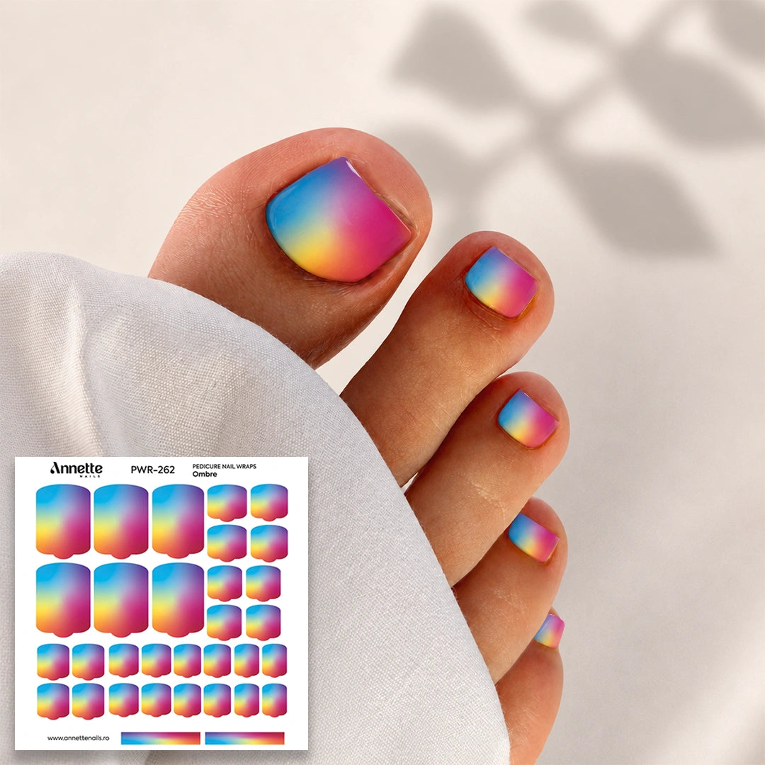 Nail Wraps Pedichiura Ombre 262 Annette Nails PWR-262