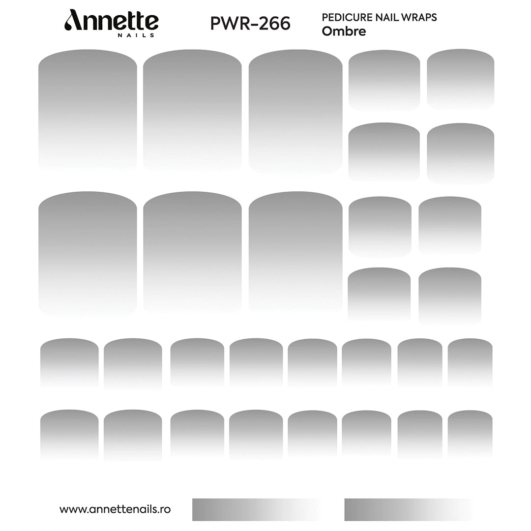 Nail Wraps Pedichiura Ombre 266 Annette Nails PWR-266