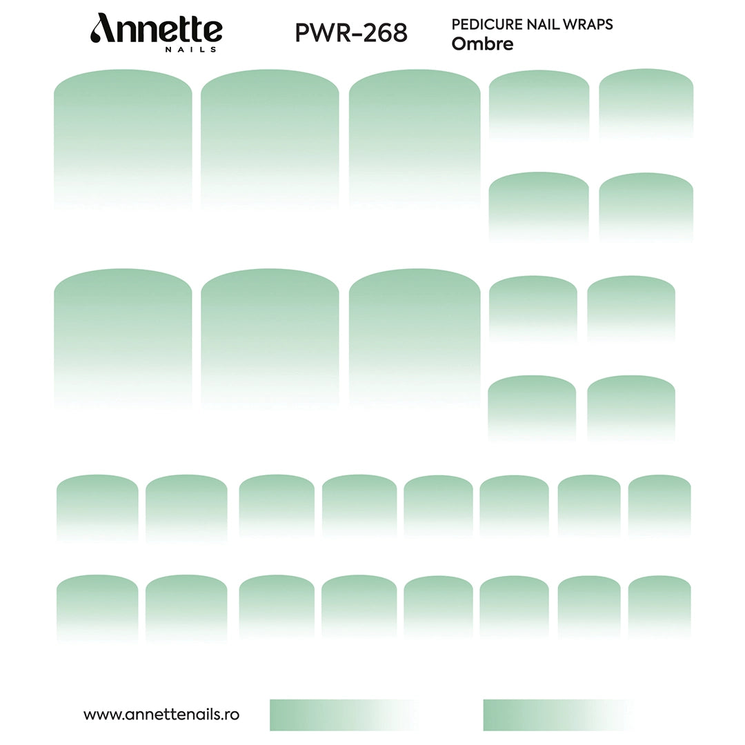 Nail Wraps Pedichiura Ombre 268 Annette Nails PWR-268