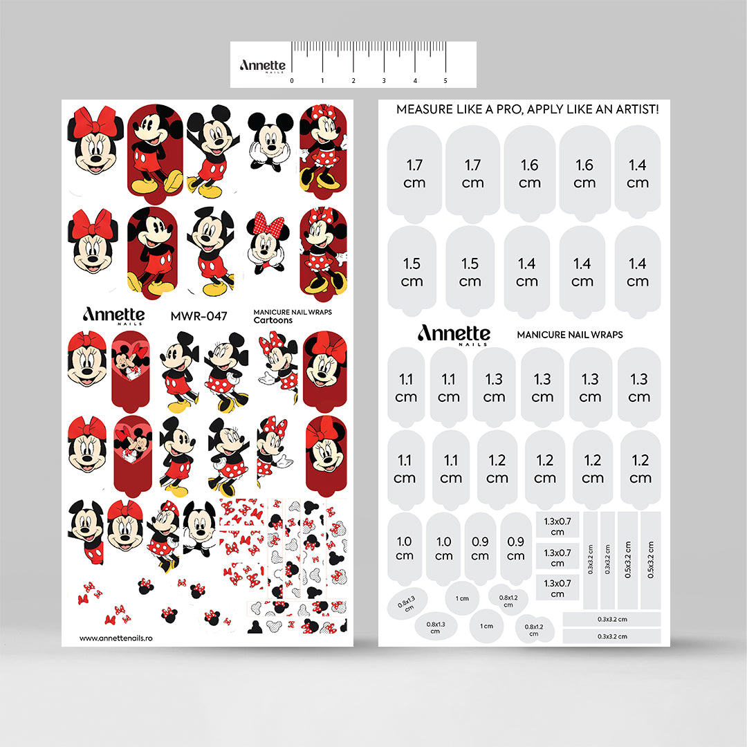 Nail Wraps Manichiura Cartoons 47 Annette Nails MWR-047