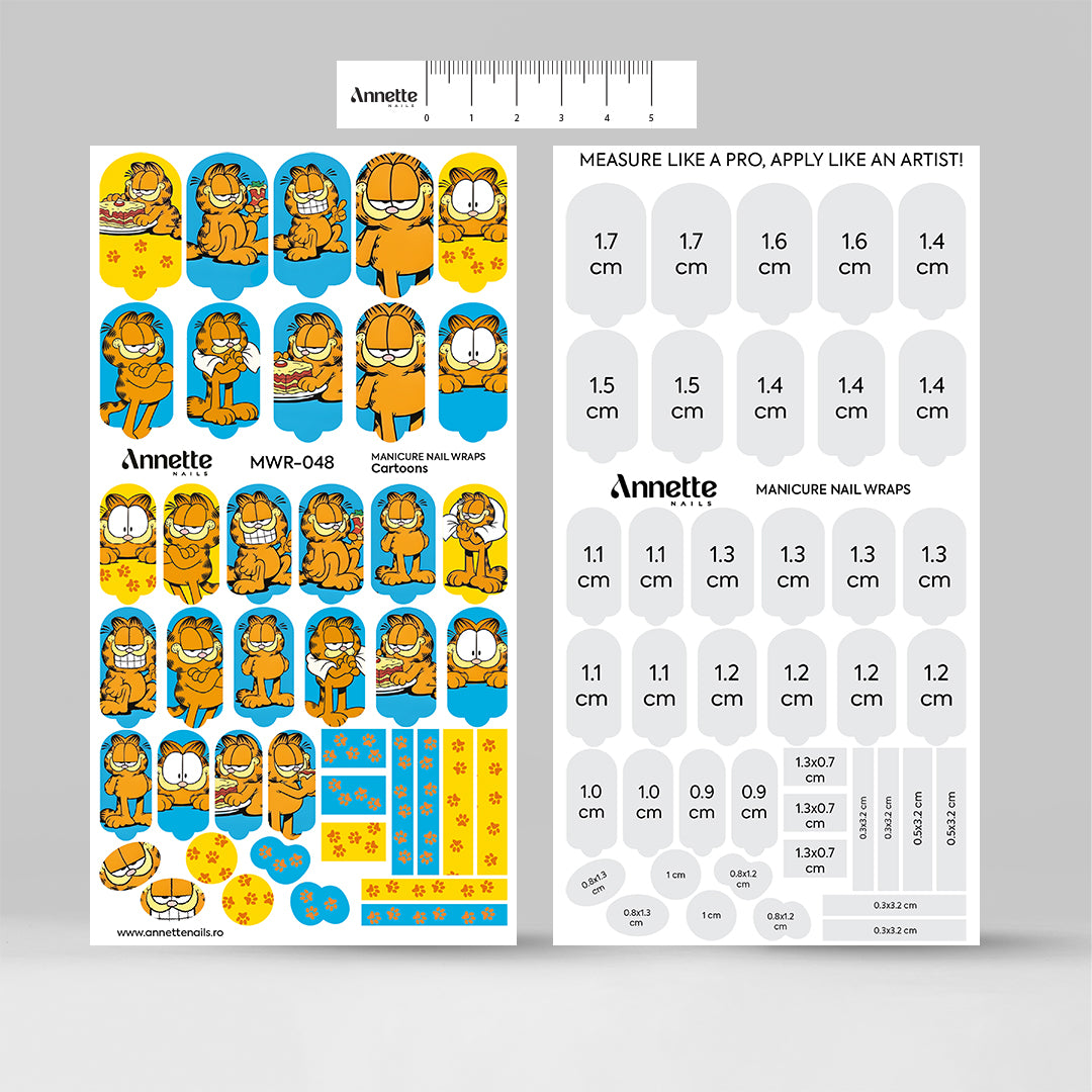 Nail Wraps Manichiura Cartoons 48 Annette Nails MWR-048