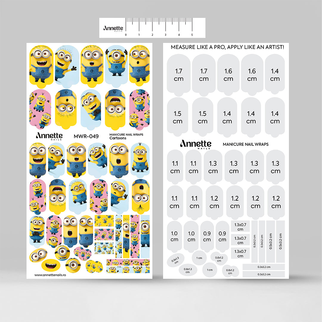 Nail Wraps Manichiura Cartoons 49 Annette Nails MWR-049