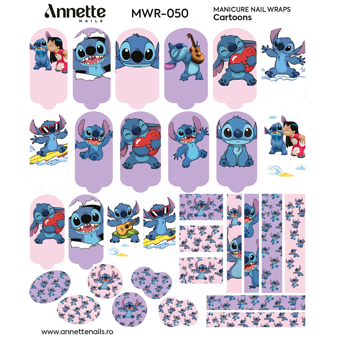 Nail Wraps Manichiura Cartoons 50 Annette Nails MWR-050