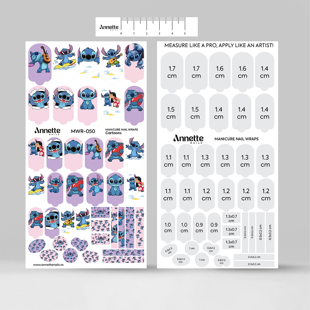 Nail Wraps Manichiura Cartoons 50 Annette Nails MWR-050