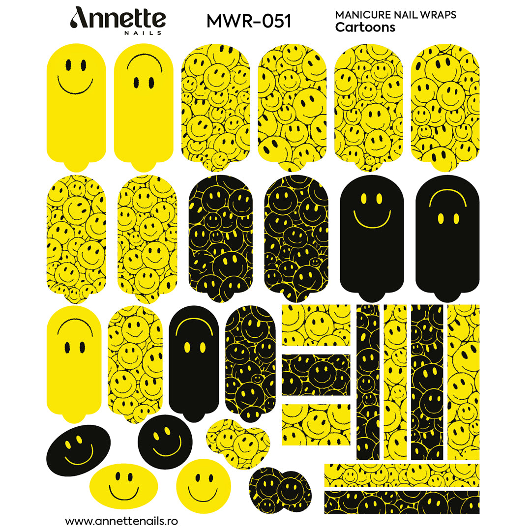 Nail Wraps Manichiura Cartoons 51 Annette Nails MWR-051