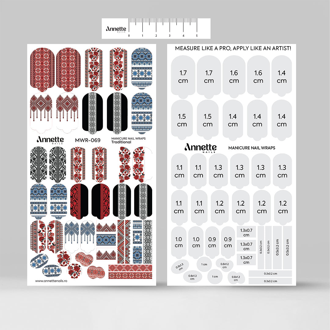 Nail Wraps Manichiura Traditional 69 Annette Nails MWR-069
