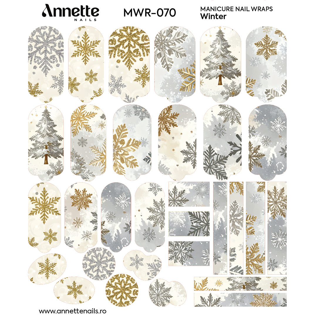 Nail Wraps Manichiura Winter 70 Annette Nails MWR-070