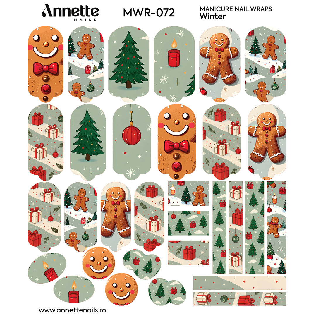 Nail Wraps Manichiura Winter 72 Annette Nails MWR-072
