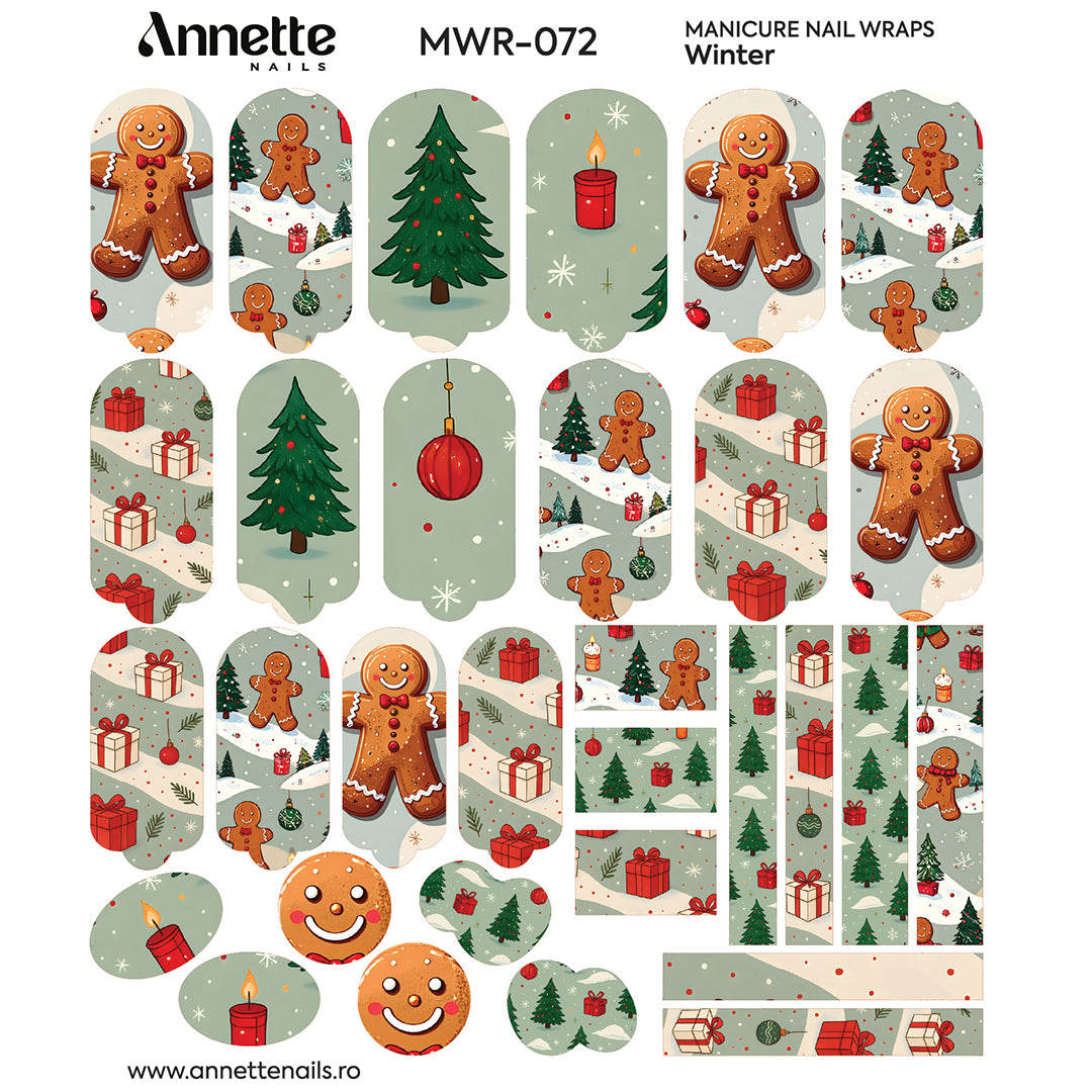 Nail Wraps Manichiura Winter 72 Annette Nails MWR-072