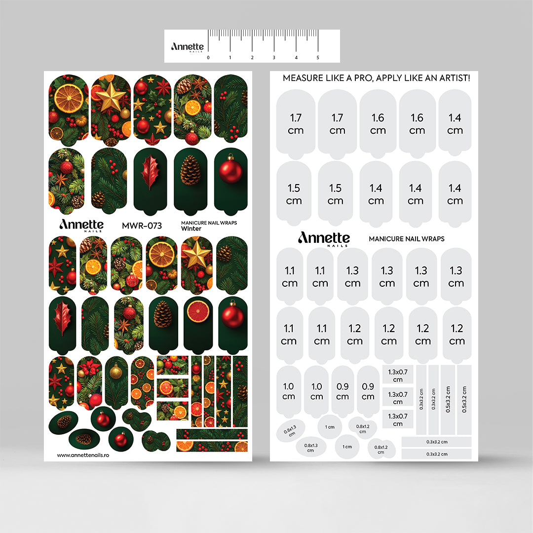 Nail Wraps Manichiura Winter 73 Annette Nails MWR-073