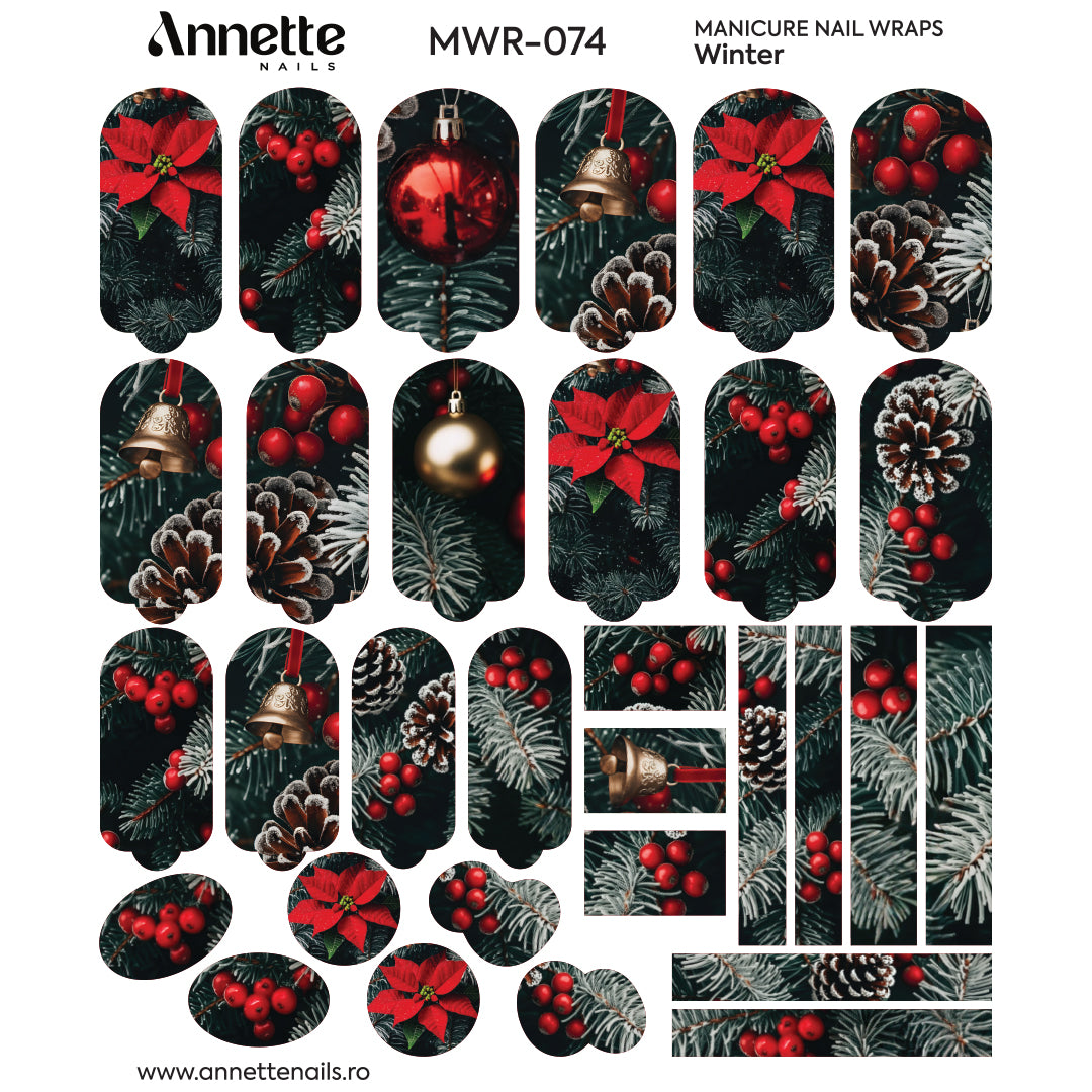 Nail Wraps Manichiura Winter 74 Annette Nails MWR-074