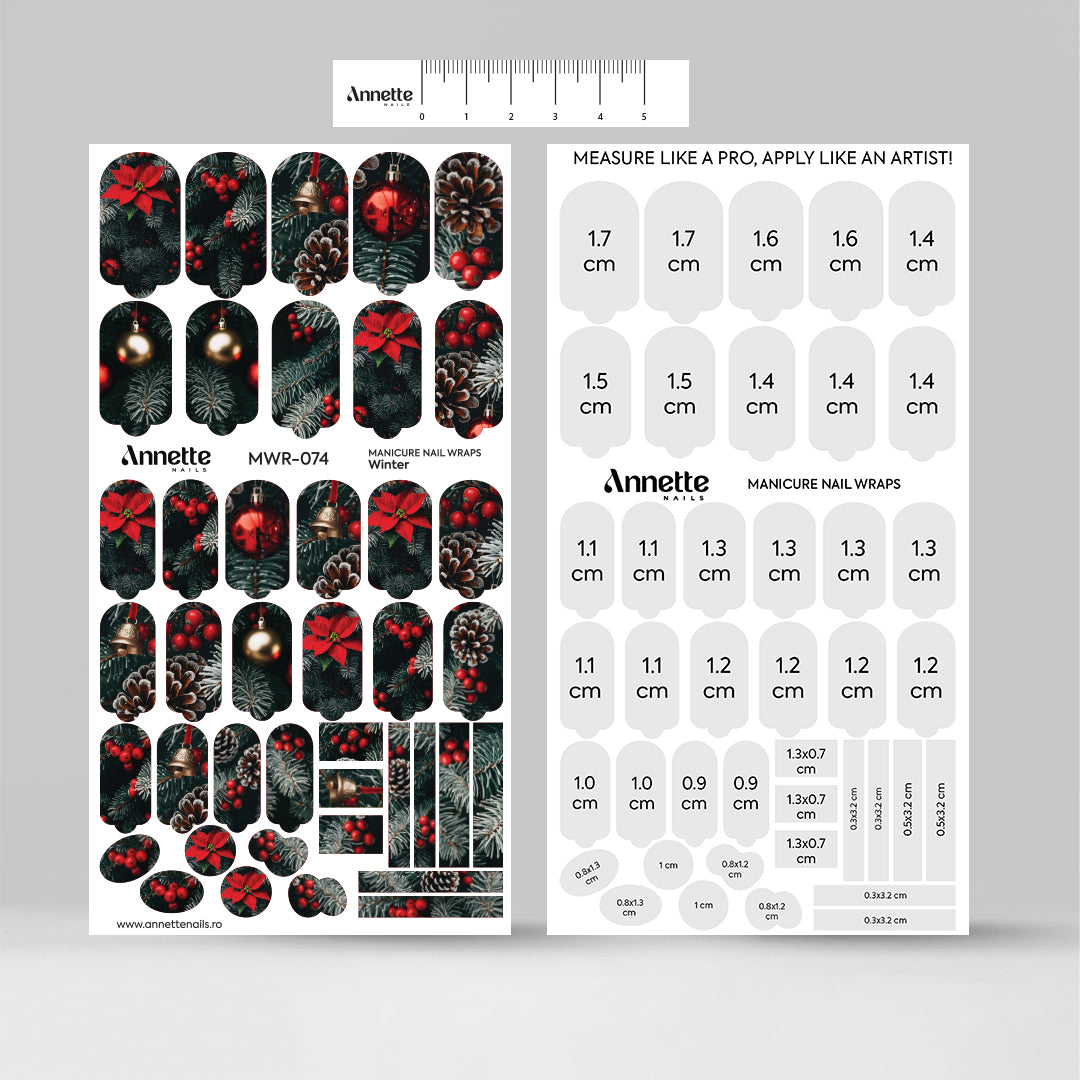 Nail Wraps Manichiura Winter 74 Annette Nails MWR-074