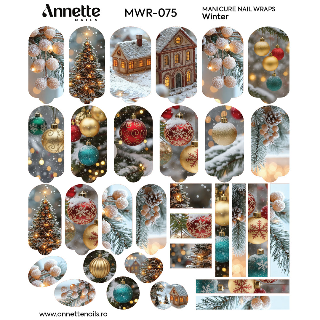 Nail Wraps Manichiura Winter 75 Annette Nails MWR-075