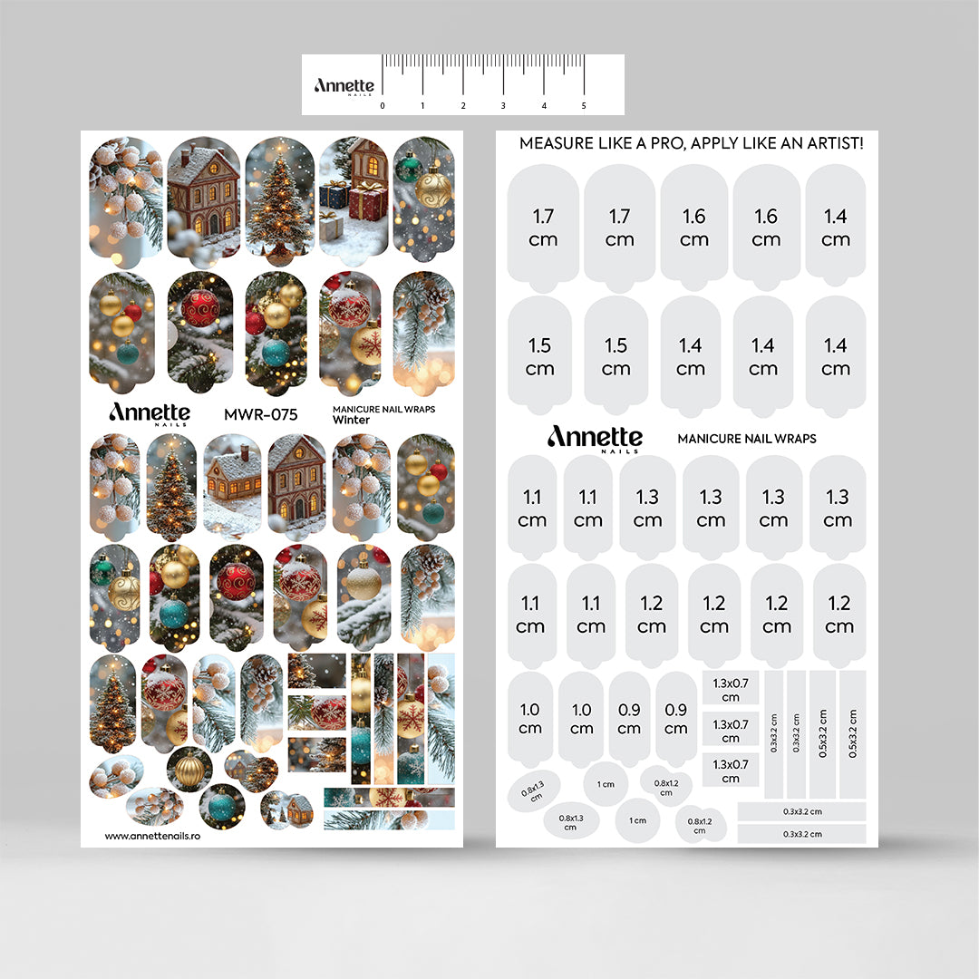 Nail Wraps Manichiura Winter 75 Annette Nails MWR-075
