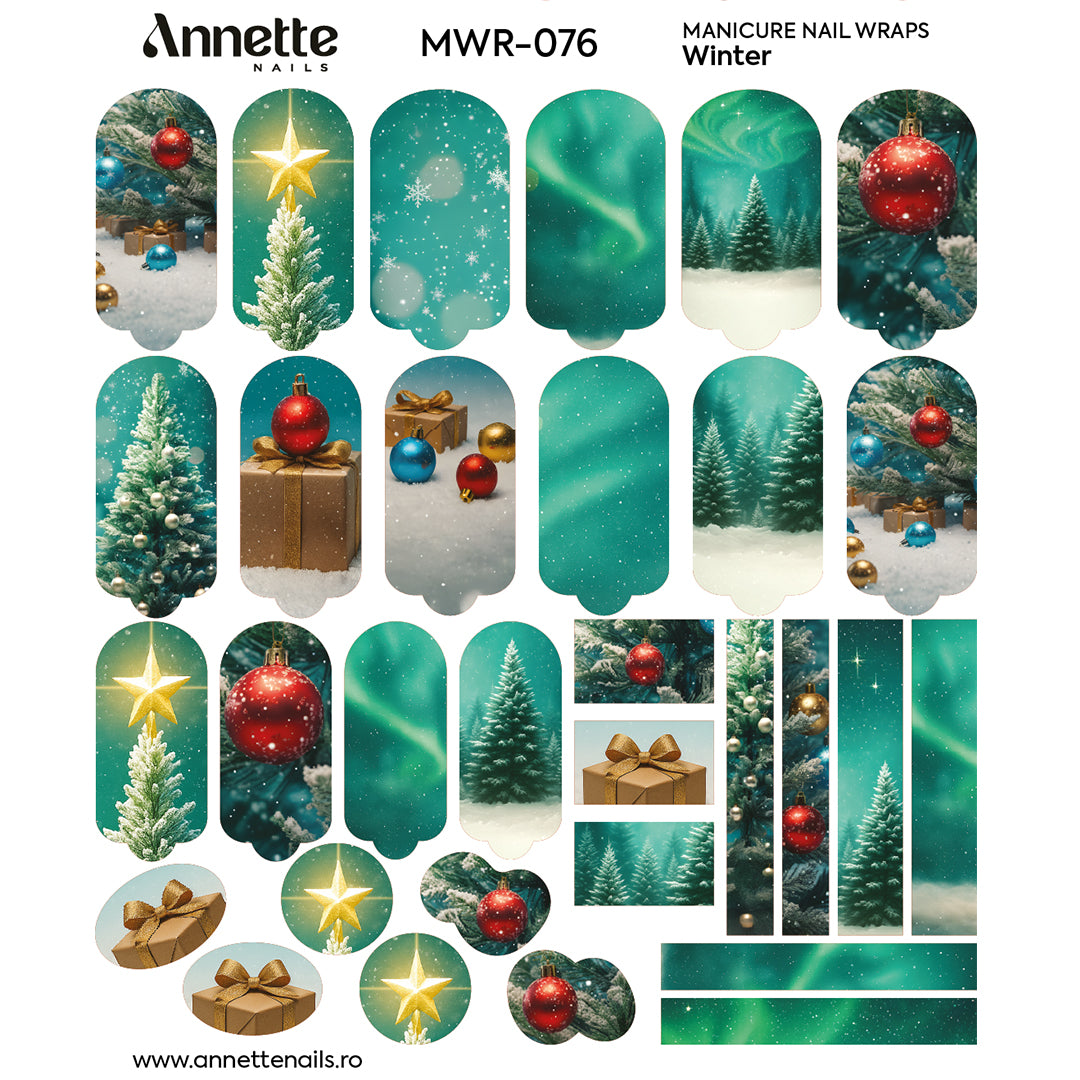 Nail Wraps Manichiura Winter 76 Annette Nails MWR-076