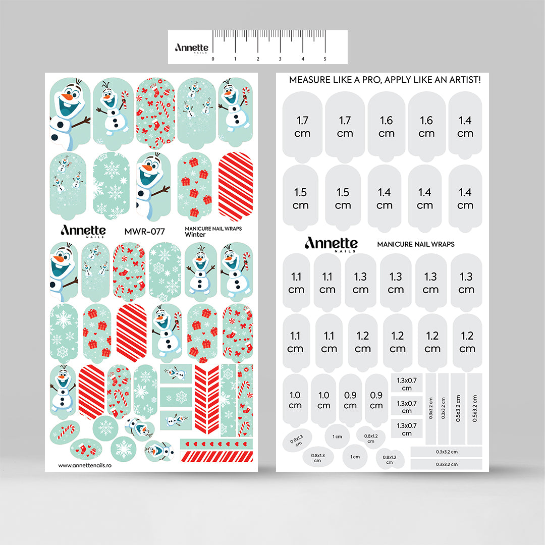 Nail Wraps Manichiura Winter 77 Annette Nails MWR-077