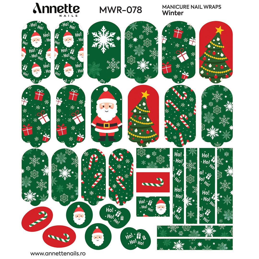 Nail Wraps Manichiura Winter 78 Annette Nails MWR-078