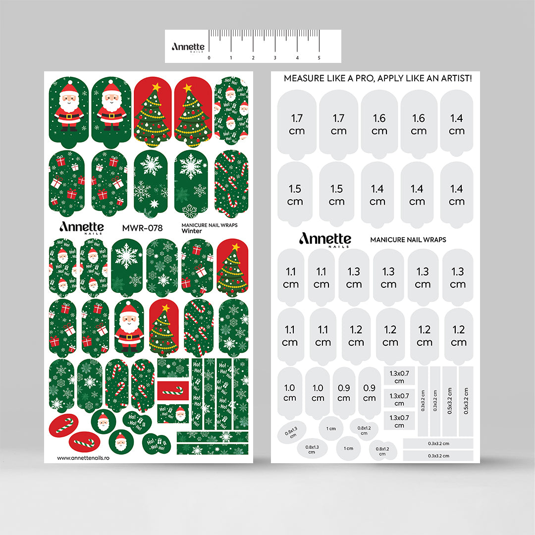 Nail Wraps Manichiura Winter 78 Annette Nails MWR-078