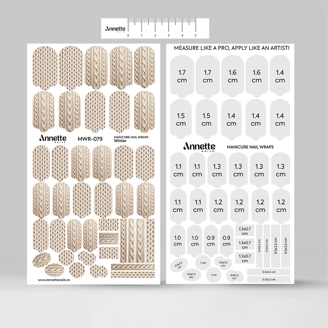 Nail Wraps Manichiura Winter 79 Annette Nails MWR-079