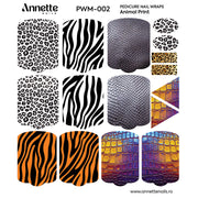 Nail Wraps Pedichiura Max Animal Print 2 Annette Nails PWM-002