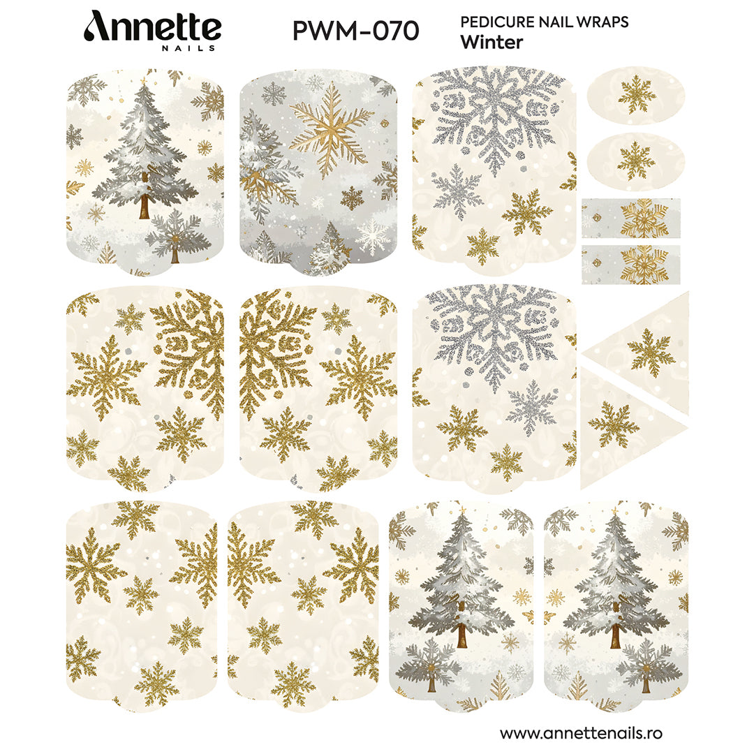 Nail Wraps Pedichiura MAX Winter 70 Annette Nails PWM-070