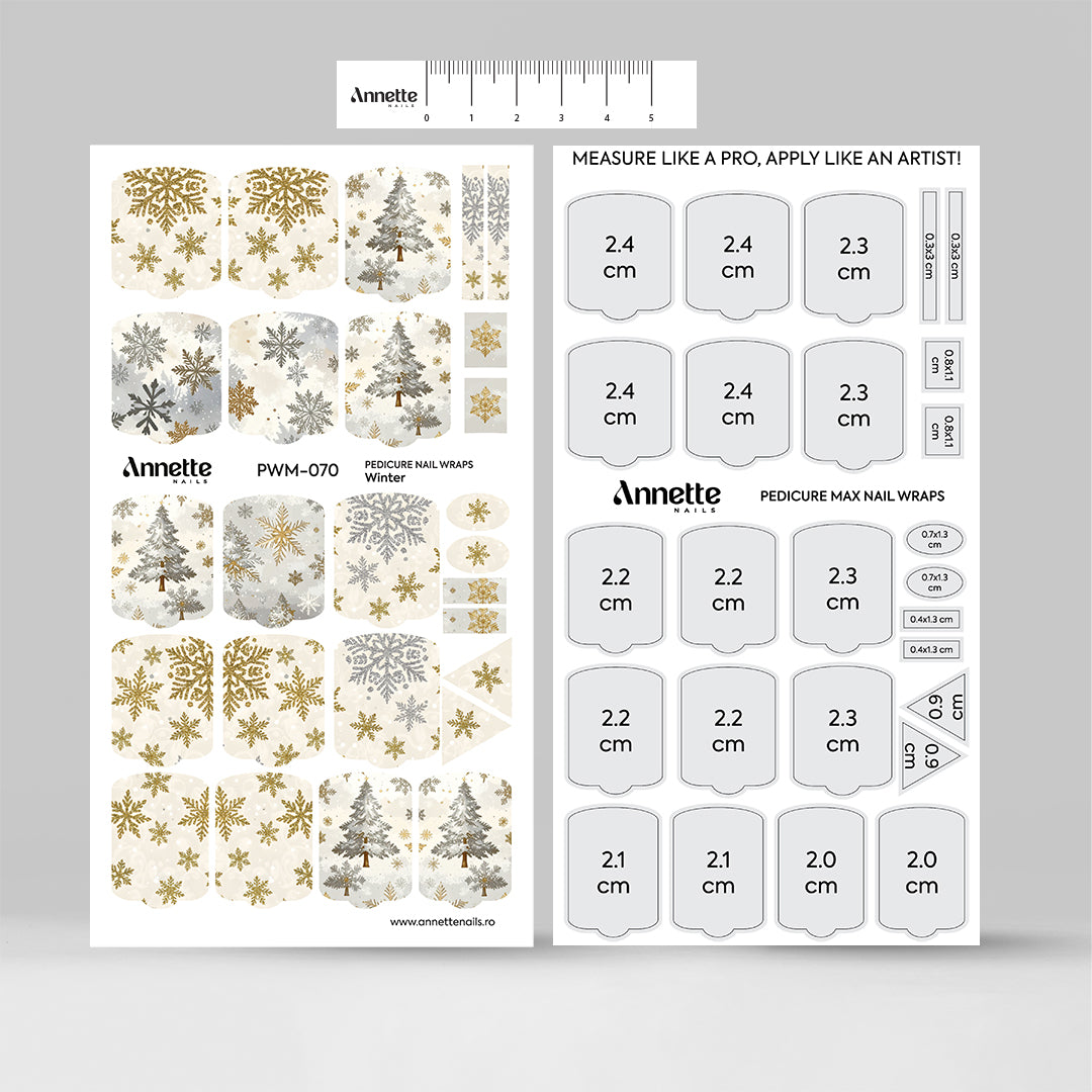 Nail Wraps Pedichiura MAX Winter 70 Annette Nails PWM-070
