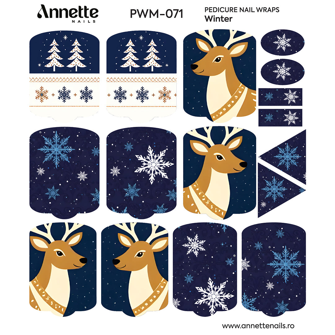 Nail Wraps Pedichiura MAX Winter 71 Annette Nails PWM-071
