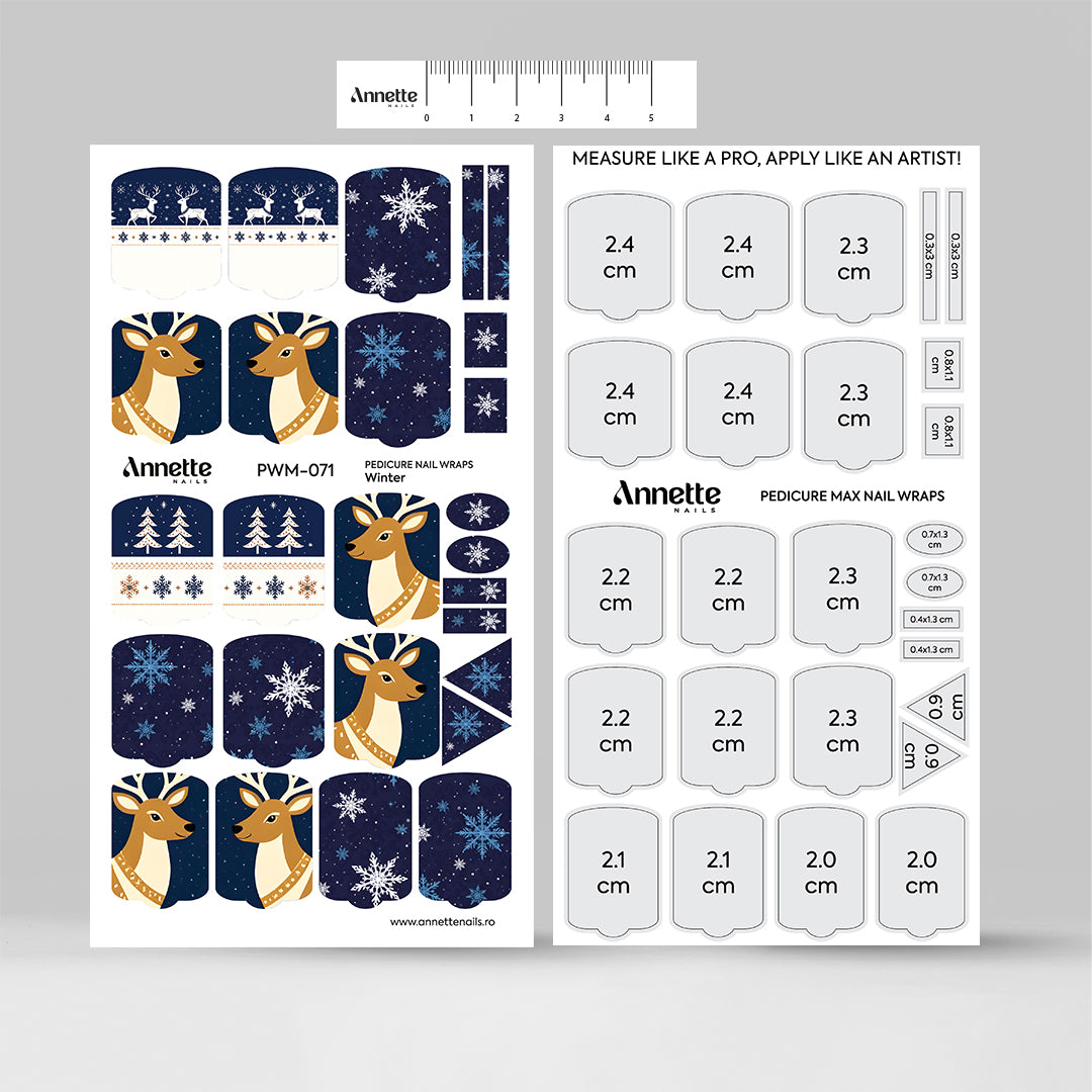 Nail Wraps Pedichiura MAX Winter 71 Annette Nails PWM-071