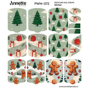 Nail Wraps Pedichiura MAX Winter 72 Annette Nails PWM-072