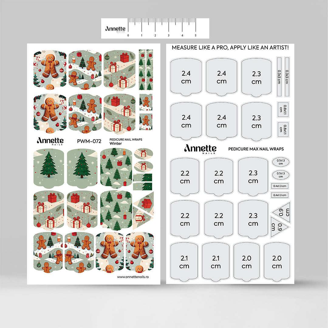 Nail Wraps Pedichiura MAX Winter 72 Annette Nails PWM-072