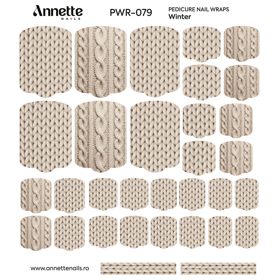 Nail Wraps Pedichiura Winter 79 Annette Nails PWR-079