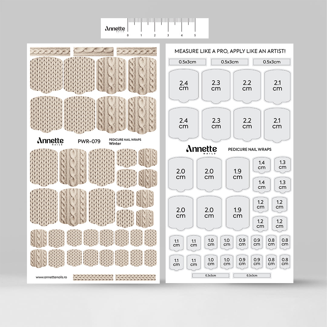 Nail Wraps Pedichiura Winter 79 Annette Nails PWR-079