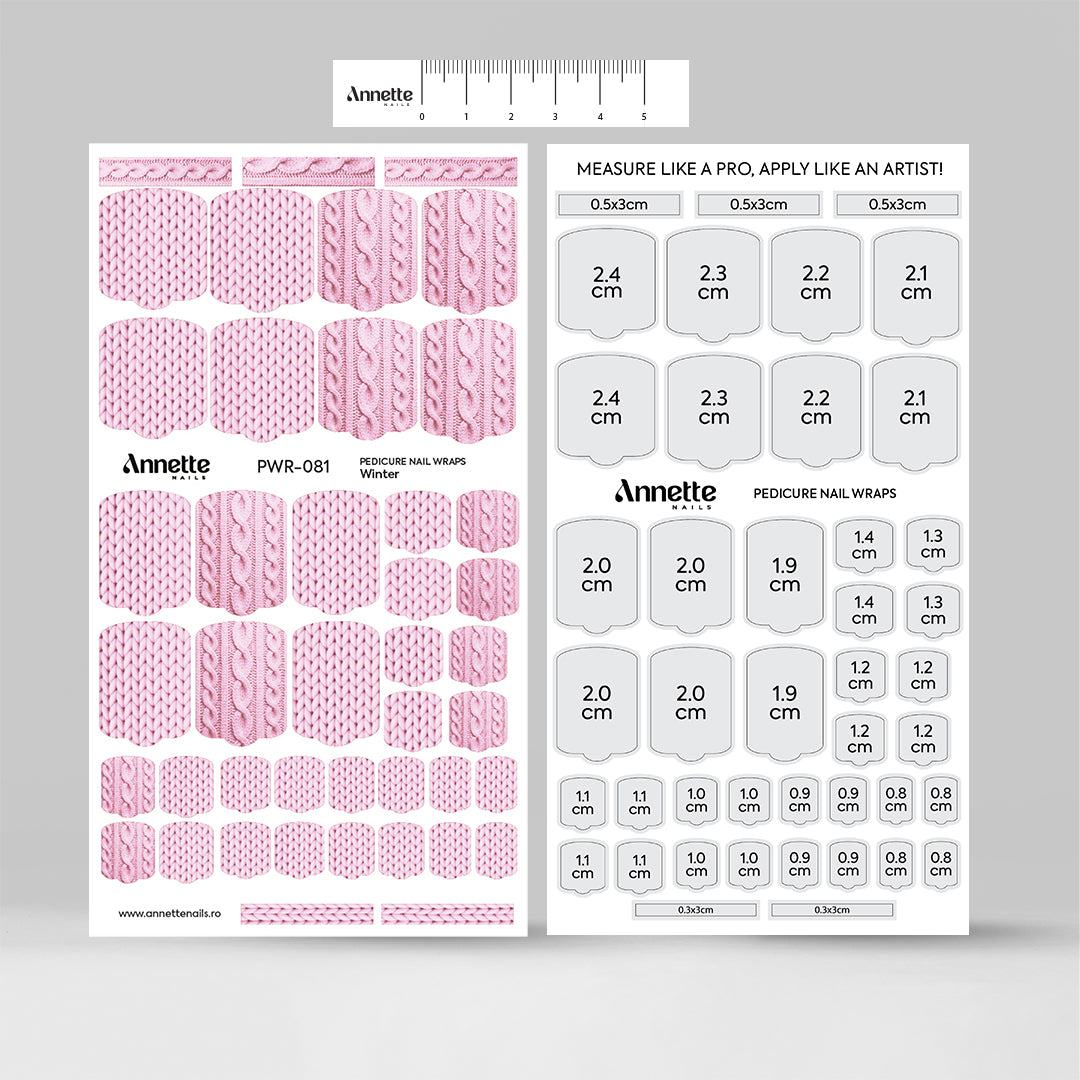 Nail Wraps Pedichiura Winter 81 Annette Nails PWR-081