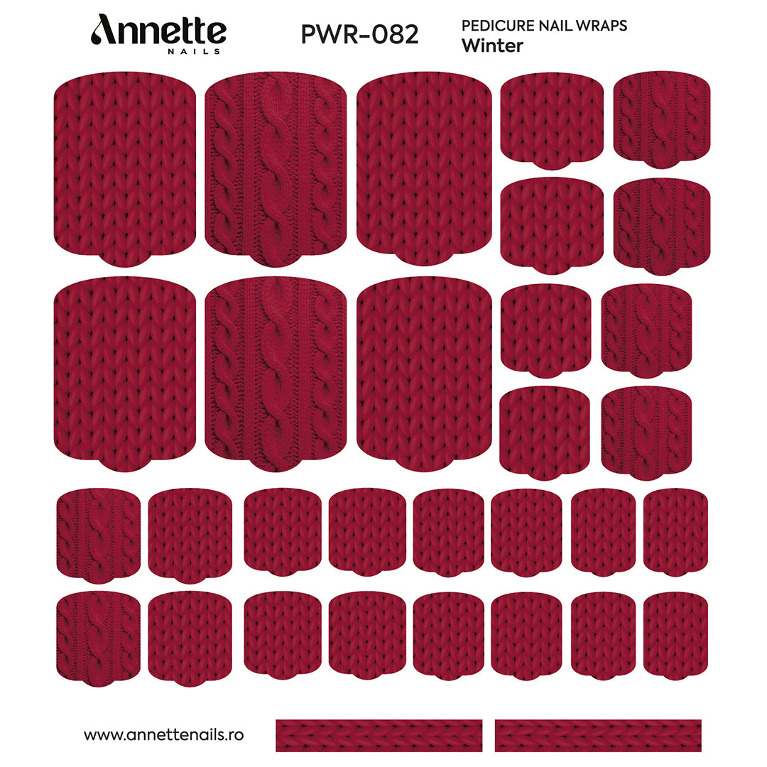 Nail Wraps Pedichiura Winter 82 Annette Nails PWR-082