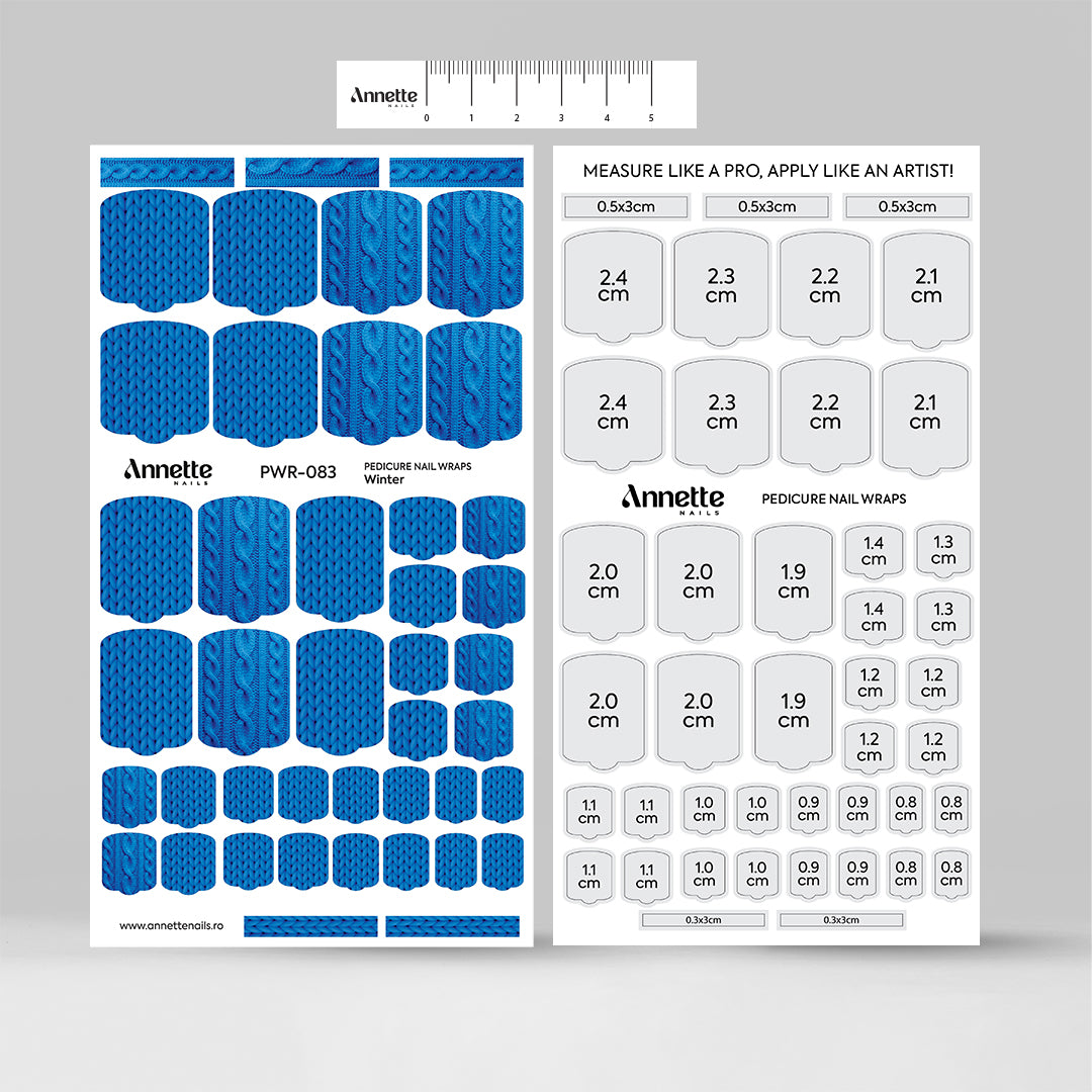Nail Wraps Pedichiura Winter 83 Annette Nails PWR-083