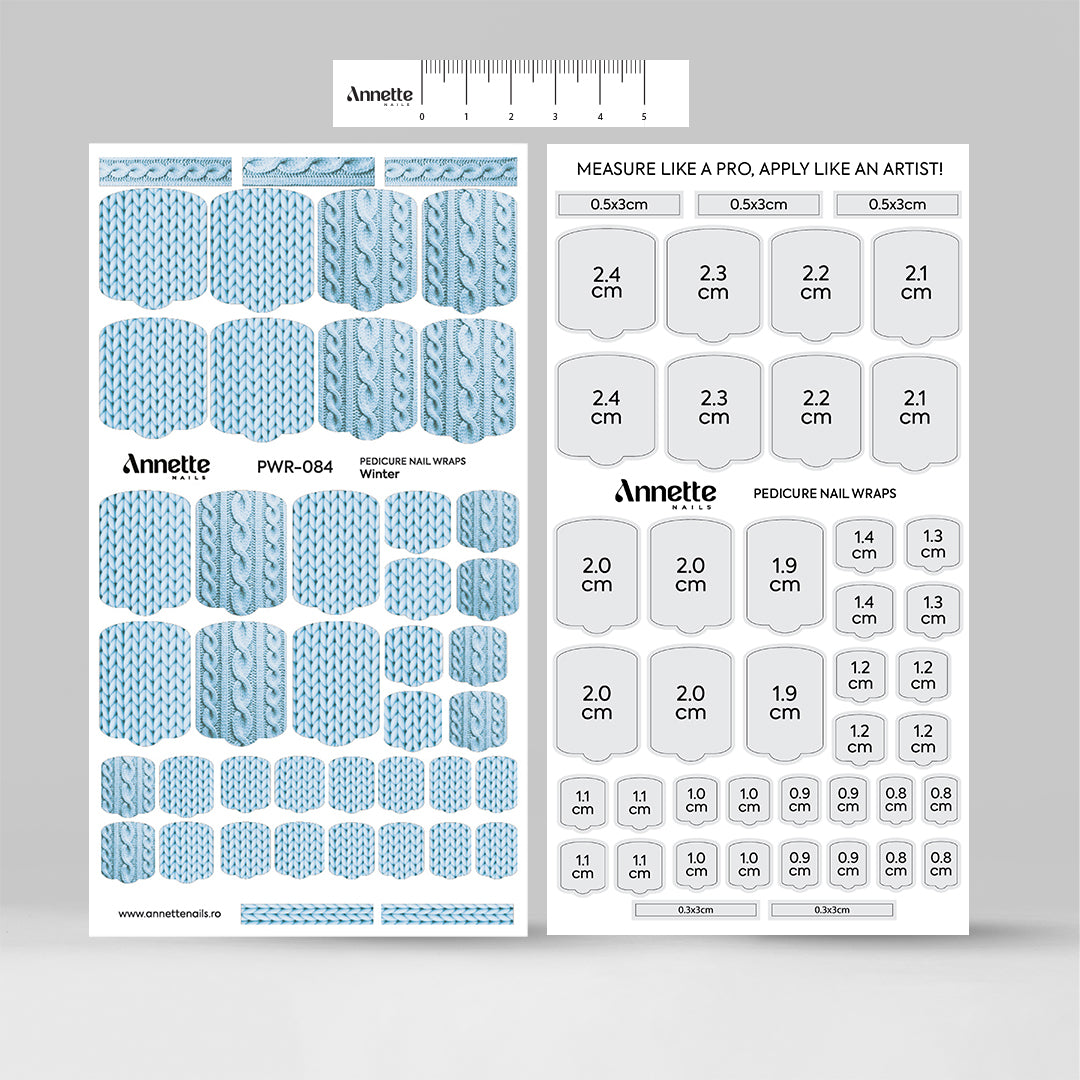 Nail Wraps Pedichiura Winter 84 Annette Nails PWR-084