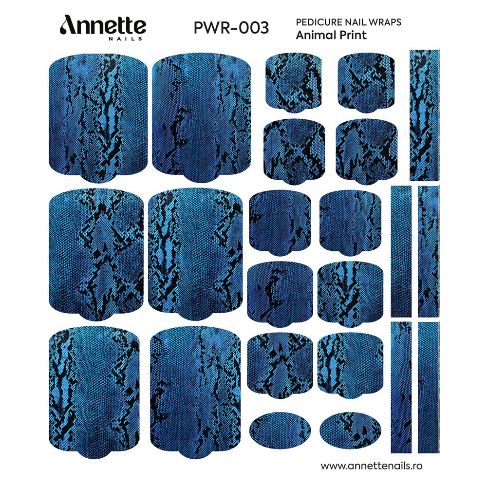 Nail Wraps Pedichiura Animal Print 3 Annette Nails PWR-003