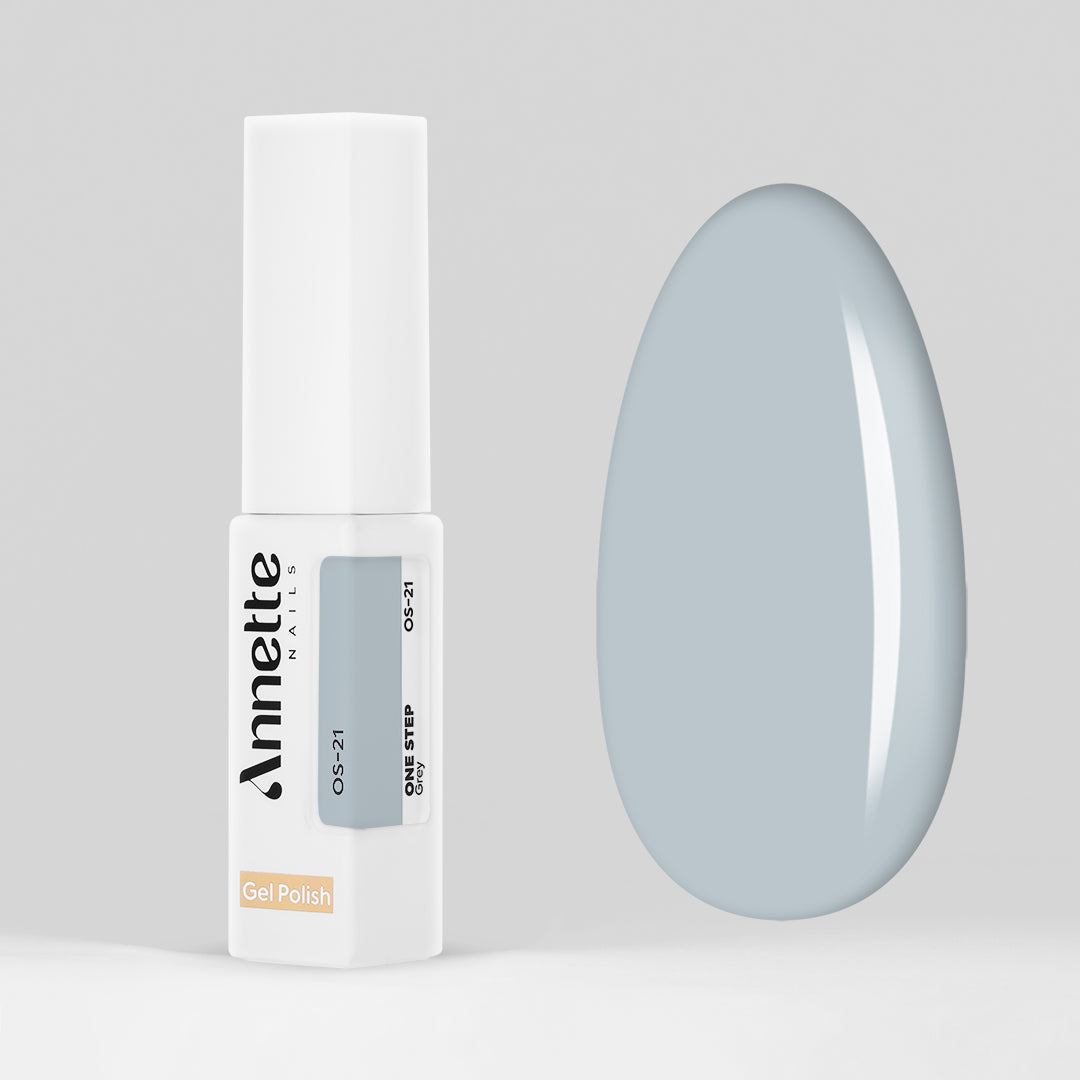 Oja Semipermanenta 3 in 1 One Step Grey - 8ml Annette Nails OS-21