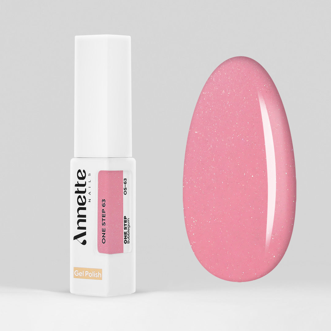 Oja Semipermanenta 3 in 1 One Step Bubblegum - 8ml Annette Nails OS-63