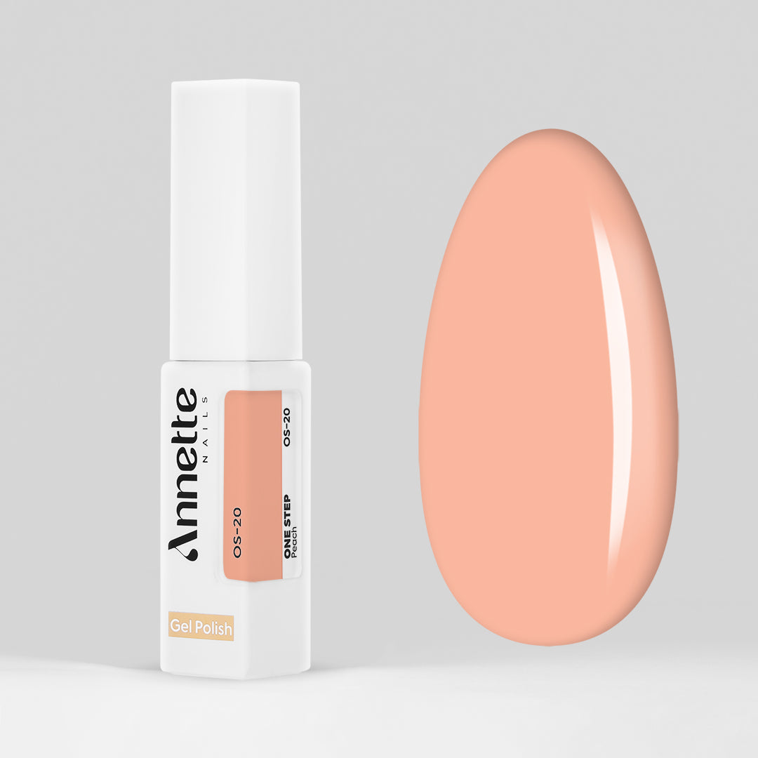 Oja Semipermanenta 3 in 1 One Step Peach - 8ml Annette Nails OS-20