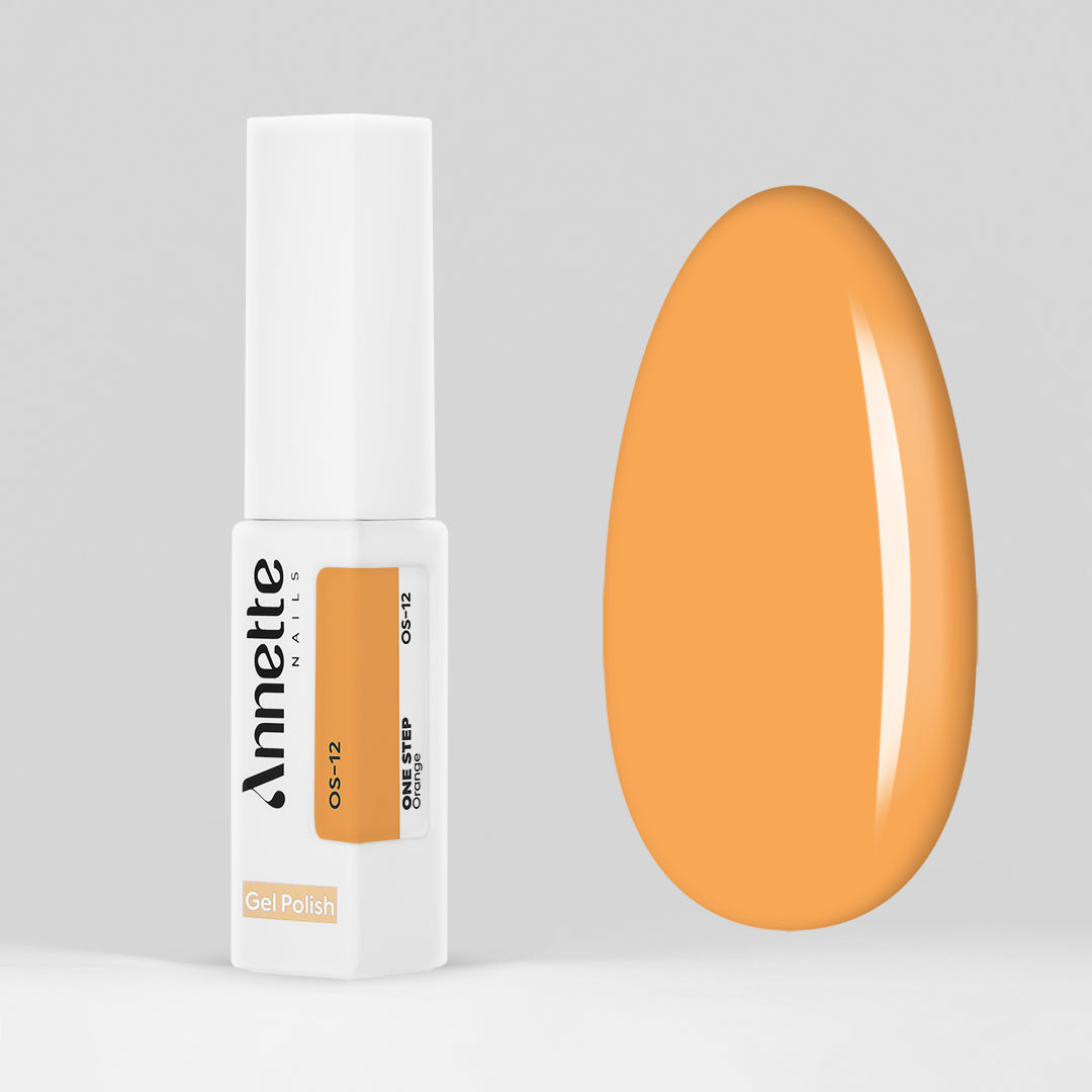 Oja Semipermanenta 3 in 1 One Step Orange - 8ml Annette Nails OS-12