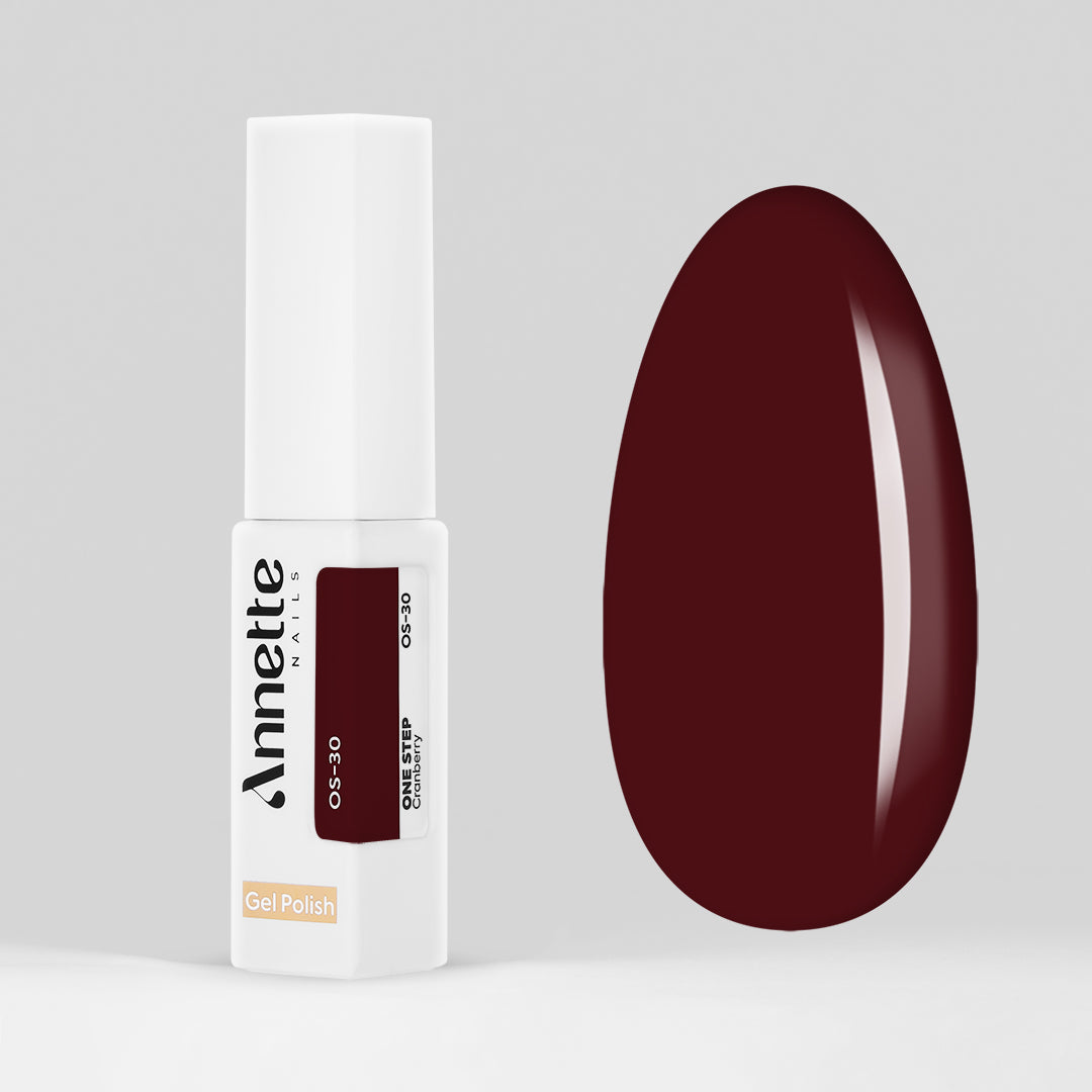 Oja Semipermanenta 3 in 1 One Step Cranberry - 8ml Annette Nails OS-30