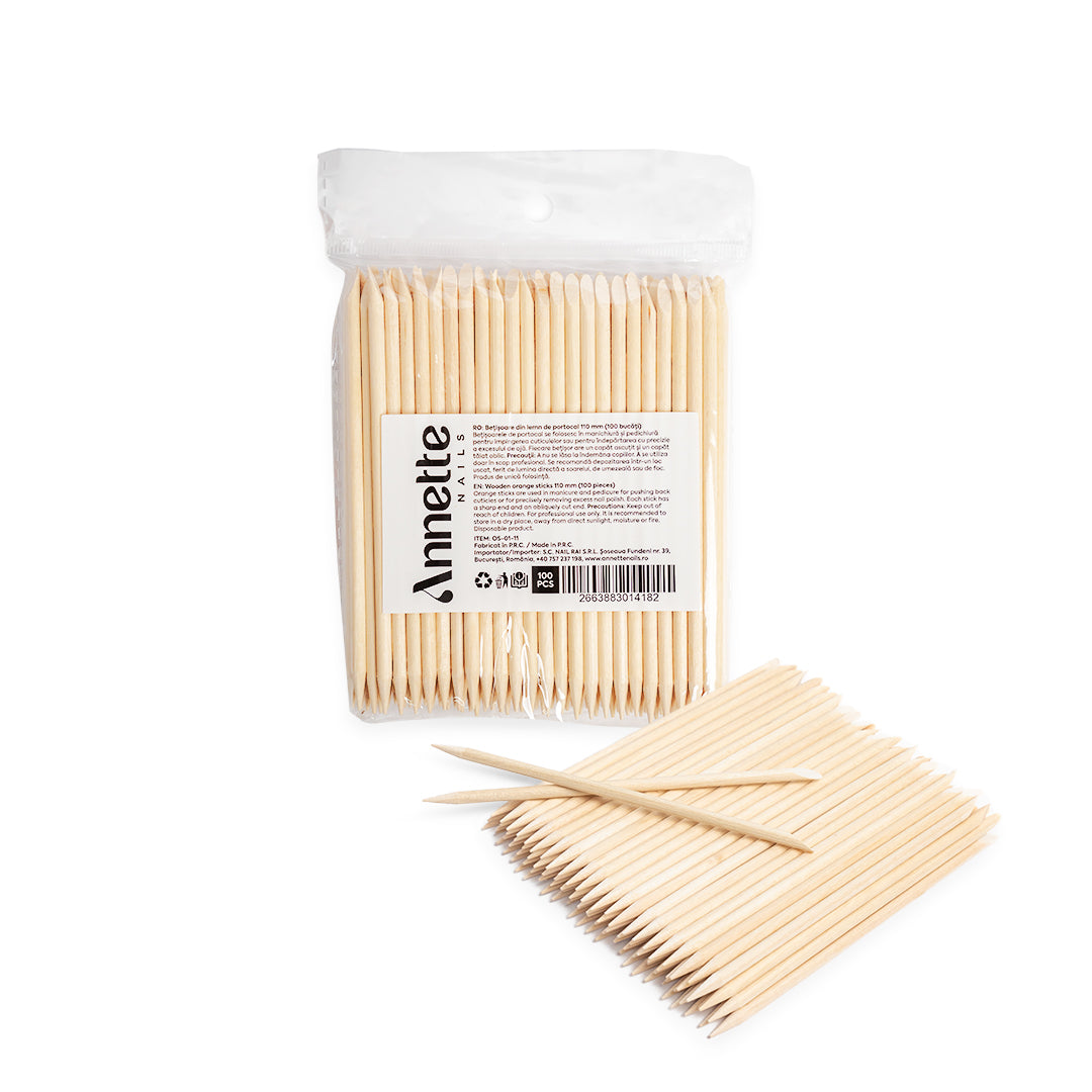 Set Betisoare Portocal 11cm 100 buc Annette Nails OS-01-11