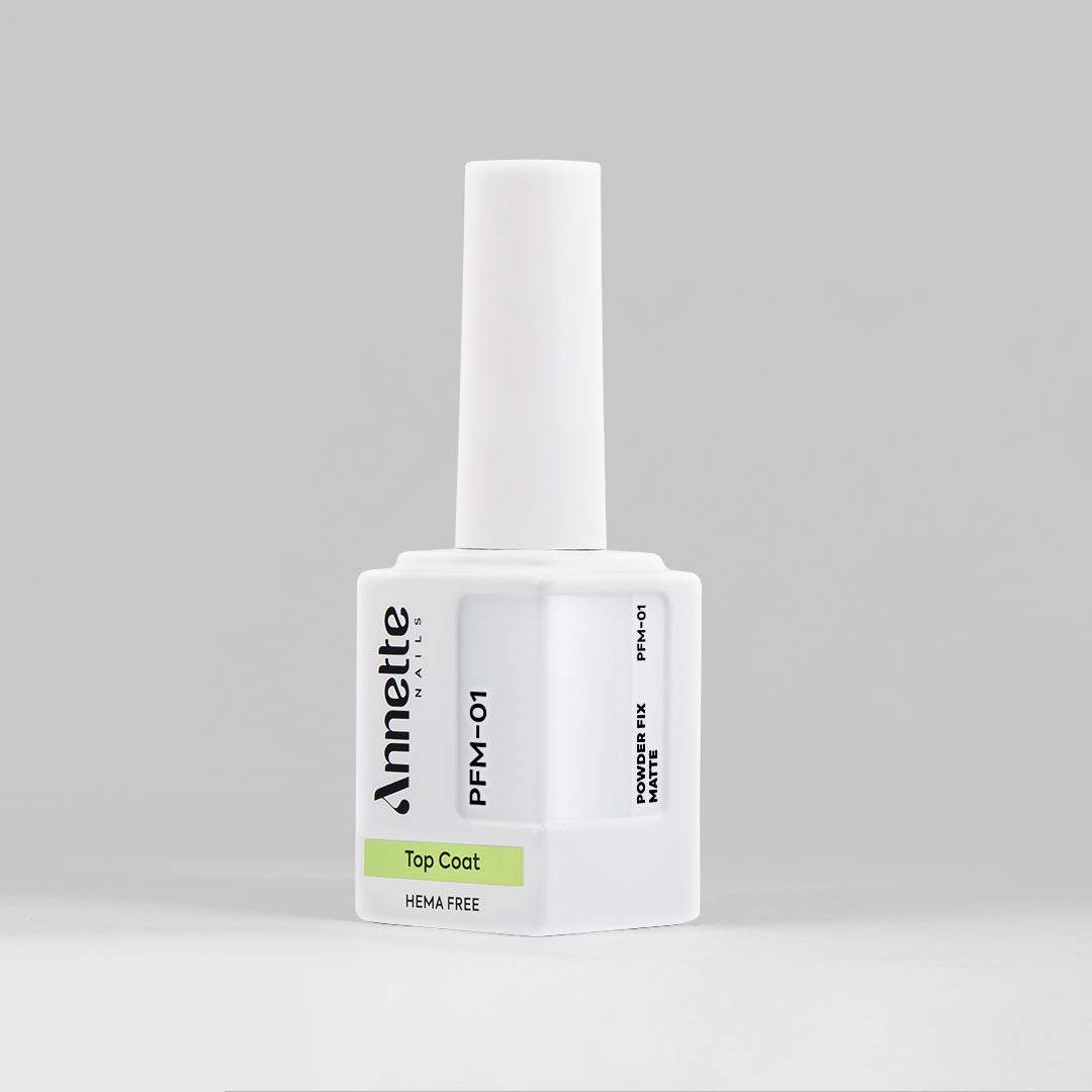 Top Coat Non-Stick pentru Fixarea Pigmentului - Powder Fix Matte 12ml Annette Nails PFM-01